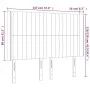 Pink velvet headboard with LED 147x16x118/128 cm by , Headboards and footboards - Ref: Foro24-3124339, Price: 137,96 €, Disco...