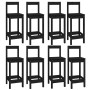Set de bar 9 piezas madera maciza de pino negro de , muebles para cocinas y comedores - Ref: Foro24-3124726, Precio: 606,51 €...