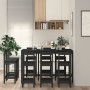 Set de bar 9 piezas madera maciza de pino negro de , muebles para cocinas y comedores - Ref: Foro24-3124726, Precio: 606,51 €...