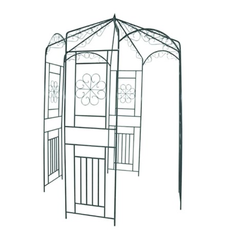 Arco de jardín 250 cm verde oscuro de vidaXL, Pérgolas, arcos y enrejados de jardín - Ref: Foro24-40269, Precio: 132,64 €, De...