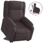 Sillón reclinable elevable tela marrón oscuro en Sillones | Comprar online en Foru.es
