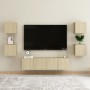Muebles de salón de pared 2 uds roble Sonoma 30,5x30x30 cm de vidaXL, Muebles TV - Ref: Foro24-804491, Precio: 45,08 €, Descu...