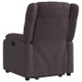 Sillón reclinable elevable tela marrón oscuro en Sillones | Comprar online en Foru.es