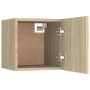 Muebles de salón de pared 2 uds roble Sonoma 30,5x30x30 cm de vidaXL, Muebles TV - Ref: Foro24-804491, Precio: 45,08 €, Descu...