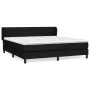 Box spring bed with black fabric mattress 160x200 cm by , Beds and slatted bases - Ref: Foro24-3126335, Price: 505,49 €, Disc...