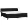 Box spring bed with black fabric mattress 160x200 cm by , Beds and slatted bases - Ref: Foro24-3126335, Price: 505,49 €, Disc...