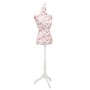 Maniquí de busto de mujer algodón blanco con rosas de vidaXL, Galanes de noche - Ref: Foro24-30030, Precio: 77,42 €, Descuent...