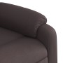 Sillón reclinable elevable tela marrón oscuro en Sillones | Comprar online en Foru.es