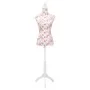 Maniquí de busto de mujer algodón blanco con rosas de vidaXL, Galanes de noche - Ref: Foro24-30030, Precio: 86,65 €, Descuent...