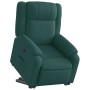 Sillón reclinable elevable tela verde oscuro en Sillones | Comprar online en Foru.es