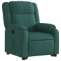Sillón reclinable elevable tela verde oscuro en Sillones | Comprar online en Foru.es