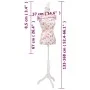 Maniquí de busto de mujer algodón blanco con rosas de vidaXL, Galanes de noche - Ref: Foro24-30030, Precio: 86,65 €, Descuent...