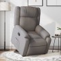 Sillón reclinable elevable tela gris taupe en Sillones | Comprar online en Foru.es