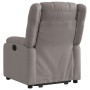 Sillón reclinable elevable tela gris taupe en Sillones | Comprar online en Foru.es