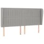 Box spring bed with light gray fabric mattress 160x200 cm by , Beds and slatted bases - Ref: Foro24-3128133, Price: 558,43 €,...
