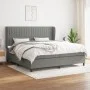 Boxspringbett mit dunkelgrauer Stoffmatratze 200x200 cm von , Betten und Lattenroste - Ref: Foro24-3128150, Preis: 654,96 €, ...