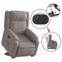 Sillón reclinable elevable tela gris taupe en Sillones | Comprar online en Foru.es