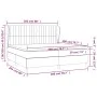 Boxspringbett mit dunkelgrauer Stoffmatratze 200x200 cm von , Betten und Lattenroste - Ref: Foro24-3128150, Preis: 654,96 €, ...
