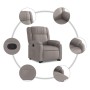 Sillón reclinable elevable tela gris taupe en Sillones | Comprar online en Foru.es