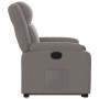 Sillón reclinable elevable tela gris taupe en Sillones | Comprar online en Foru.es