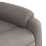 Sillón reclinable elevable tela gris taupe en Sillones | Comprar online en Foru.es
