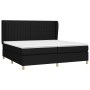 Cama box spring con colchón tela negro 200x200 cm de , Camas y somieres - Ref: Foro24-3128711, Precio: 685,22 €, Descuento: %