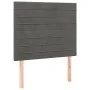 Box spring bed with dark gray velvet mattress 80x200 cm by , Beds and slatted bases - Ref: Foro24-3129238, Price: 326,35 €, D...