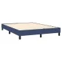 Box spring bed with blue fabric mattress 140x200 cm by , Beds and slatted bases - Ref: Foro24-3129879, Price: 436,69 €, Disco...