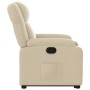Sillón reclinable elevable de tela color crema en Sillones | Comprar online en Foru.es