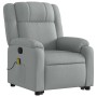 Sillón de masaje reclinable de pie de tela gris claro en Sillones | Comprar online en Foru.es