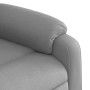 Sillón de masaje reclinable de pie de tela gris claro en Sillones | Comprar online en Foru.es