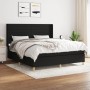 Cama box spring con colchón tela negro 160x200 cm de , Camas y somieres - Ref: Foro24-3132083, Precio: 656,27 €, Descuento: %