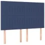 Box spring bed with blue fabric mattress 140x200 cm by , Beds and slatted bases - Ref: Foro24-3132159, Price: 499,21 €, Disco...
