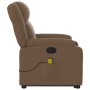 Silla de masaje reclinable de pie de tela marrón en Sillones | Comprar online en Foru.es