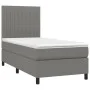Box spring bed mattress and LED lights dark gray fabric 80x200 cm by , Beds and slatted bases - Ref: Foro24-3134990, Price: 3...