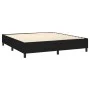 Box spring bed mattress and LED lights black fabric 160x200 cm by , Beds and slatted bases - Ref: Foro24-3135047, Price: 565,...
