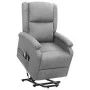 Sillón de masaje elevable tela gris claro de vidaXL, Sillones de masaje eléctricos - Ref: Foro24-329709, Precio: 382,07 €, De...