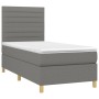 Cama box spring colchón y luces LED tela gris oscuro 80x200 cm de , Camas y somieres - Ref: Foro24-3135470, Precio: 337,72 €,...