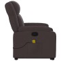 Silla de masaje reclinable de pie de tela marrón oscuro en Sillones | Comprar online en Foru.es