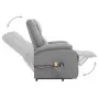 Sillón de masaje elevable tela gris claro de vidaXL, Sillones de masaje eléctricos - Ref: Foro24-329709, Precio: 382,07 €, De...