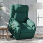 Silla de masaje reclinable de pie de tela verde oscura en Sillones | Comprar online en Foru.es