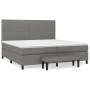 Cama box spring con colchón tela gris oscuro 200x200 cm de , Camas y somieres - Ref: Foro24-3136782, Precio: 726,80 €, Descue...
