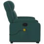 Silla de masaje reclinable de pie de tela verde oscura en Sillones | Comprar online en Foru.es