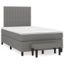 Cama box spring con colchón tela gris oscuro 120x200 cm de , Camas y somieres - Ref: Foro24-3136742, Precio: 447,88 €, Descue...