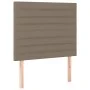 Box spring bed with taupe gray fabric mattress 80x200 cm by , Beds and slatted bases - Ref: Foro24-3137193, Price: 382,93 €, ...