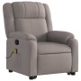 Sillón reclinable de masaje elevable tela gris taupé en Sillones | Comprar online en Foru.es