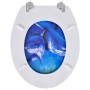Asiento inodoro WC MDF tapa delfines de vidaXL, Asientos de inodoros y bidés - Ref: Foro24-140806, Precio: 41,48 €, Descuento: %