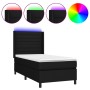 Cama box spring colchón y luces LED tela negro 80x200 cm de , Camas y somieres - Ref: Foro24-3138351, Precio: 331,76 €, Descu...