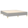 Cama box spring colchón y luces LED tela gris claro 160x200 cm de , Camas y somieres - Ref: Foro24-3138965, Precio: 580,42 €,...