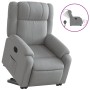 Sillón eléctrico reclinable elevable de tela gris claro en Sillones | Comprar online en Foru.es